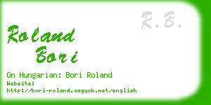 roland bori business card